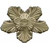 Five-Petal Floral Rosette STL for CNC Milling