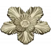 Five-Petal Floral Rosette STL for CNC Milling