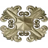 Acanthus Star Rosette STL for CNC