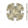 Acanthus Star Rosette STL for CNC