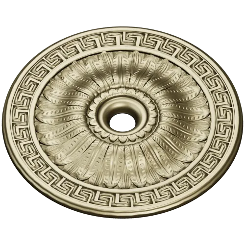 Helios Rosette - high-relief ceiling rosette STL for CNC