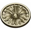 Round Floral Rosette STL 3D Model for CNC Router