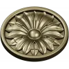 Round Floral Rosette STL 3D Model for CNC Router