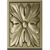 Прямоугольная розетка с акантовыми листьями - stl для ЧПУ