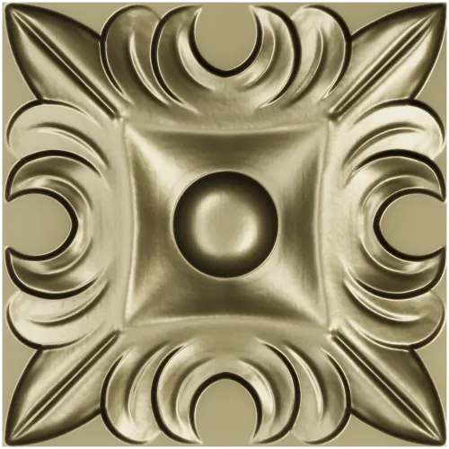 Regal Acanthus Square Rosette - STL 3D Model for CNC