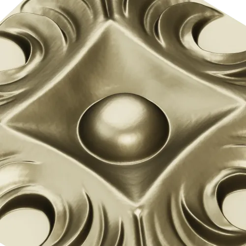 Regal Acanthus Square Rosette - STL 3D Model for CNC