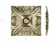 Regal Acanthus Square Rosette - STL 3D Model for CNC