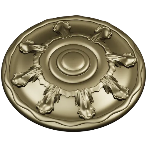 Auric Sun Rosette - STL 3D model for CNC carving