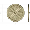 Aurelian Rosette - STL 3D model for CNC