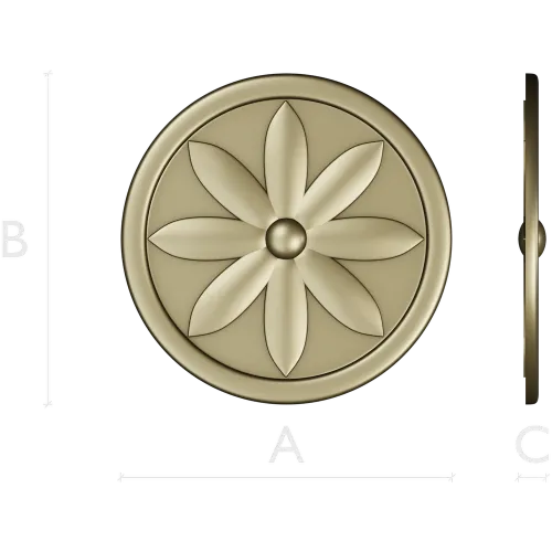 Aurelian Rosette - STL 3D model for CNC