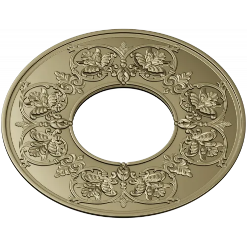 Классическая круглая розетка с акантовым орнаментом - STL для ЧПУ