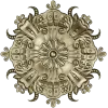 Ornate Floral Rosette STL for CNC Carving