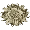 Ornate Floral Rosette STL for CNC Carving