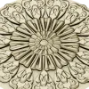 Ornate Sunburst Rosette - STL 3D Model for CNC