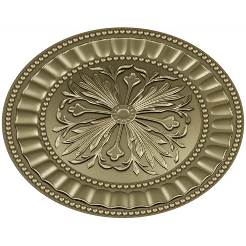 Regal Fleur Rosette - STL 3D model for CNC carving