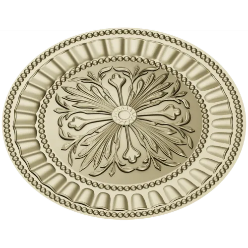 Regal Fleur Rosette - STL 3D model for CNC carving