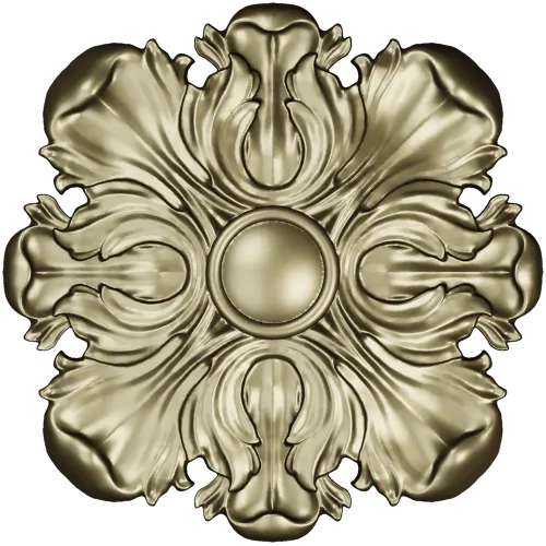Florentine Acanthus Rosette STL for CNC carving