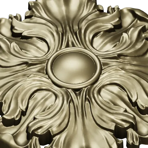 Florentine Acanthus Rosette STL for CNC carving