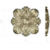 Florentine Acanthus Rosette STL for CNC carving