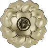Floral Rosette STL for CNC - High Relief Decorative Medallion