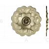 Floral Rosette STL for CNC - High Relief Decorative Medallion