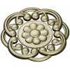 Daisy Knot Rosette - STL 3D model for CNC carving