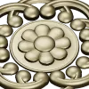 Daisy Knot Rosette - STL 3D model for CNC carving
