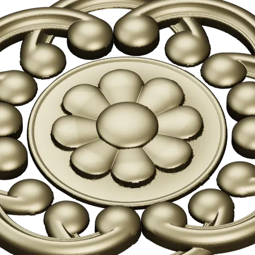 Daisy Knot Rosette - STL 3D model for CNC carving