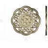Daisy Knot Rosette - STL 3D model for CNC carving