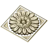 Sunburst square rosette STL 3D model for CNC