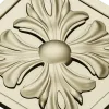 Square Acanthus Rosette STL for CNC