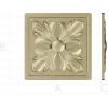 Square Acanthus Rosette STL for CNC