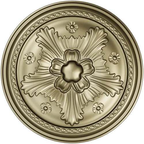 Decorative Round Floral Rosette - STL 3D Model for CNC