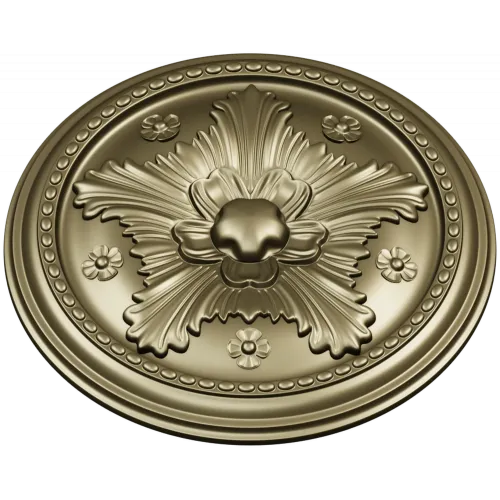 Decorative Round Floral Rosette - STL 3D Model for CNC