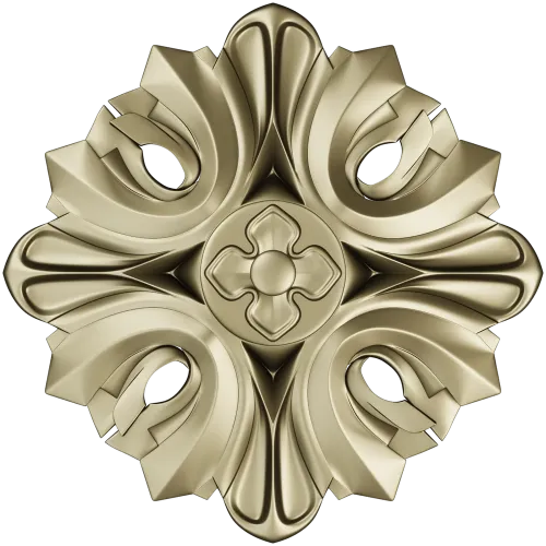 Florentine acanthus rosette - STL 3D model for CNC