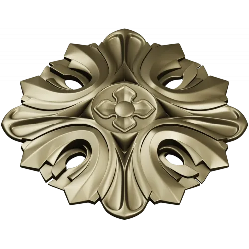 Florentine acanthus rosette - STL 3D model for CNC