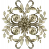 Floral Sunburst Rosette - STL 3D model for CNC