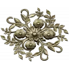 Floral Sunburst Rosette - STL 3D model for CNC