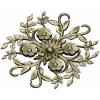 Floral Sunburst Rosette - STL 3D model for CNC