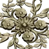 Floral Sunburst Rosette - STL 3D model for CNC