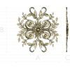 Floral Sunburst Rosette - STL 3D model for CNC