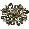 Florentine Bloom Rosette - detailed STL 3D model for CNC milling