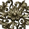 Florentine Bloom Rosette - detailed STL 3D model for CNC milling