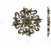 Florentine Bloom Rosette - detailed STL 3D model for CNC milling