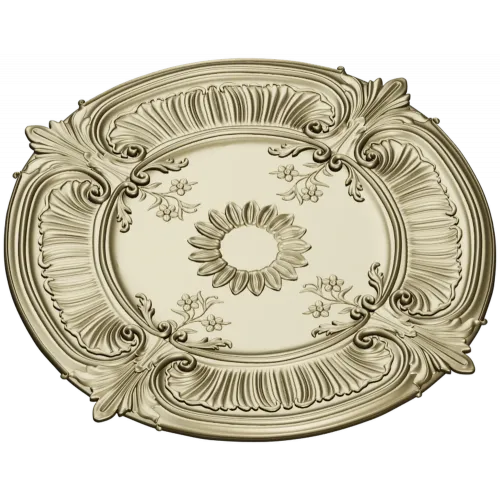 Sunburst Baroque Rosette - STL 3D model for CNC