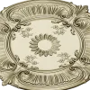 Sunburst Baroque Rosette - STL 3D model for CNC