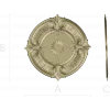 Sunburst Baroque Rosette - STL 3D model for CNC