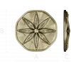 Octagonal Eight-Point Rosette STL for CNC