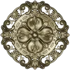 Baroque Floral Rosette STL for CNC