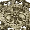 Baroque Floral Rosette STL for CNC